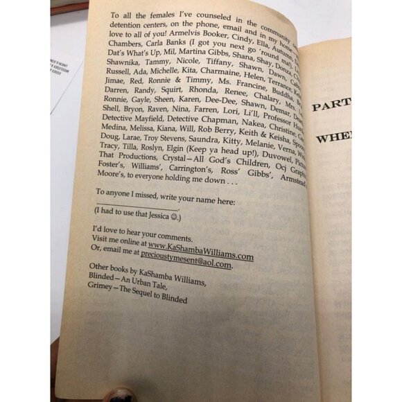 Driven A Novel Book by Kashamba Williams 2005 - Picture 9 of 9